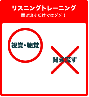 リスニング聞き流すだけではダメ